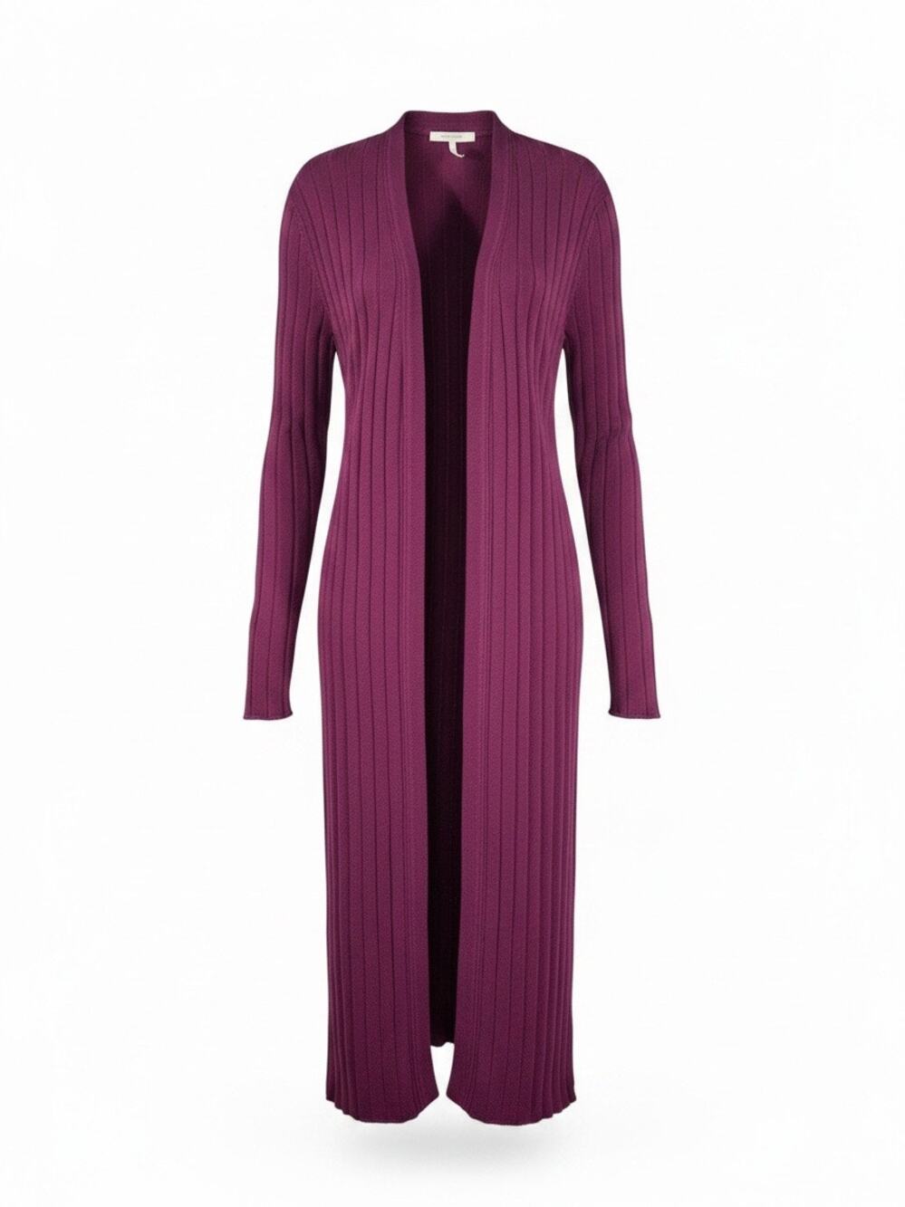 Free People Burgundy Long Cardigan